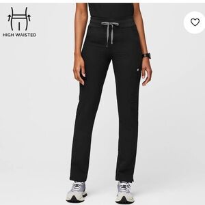 FIGS Black Women’s Yola Skinny Scrub Pant- Large